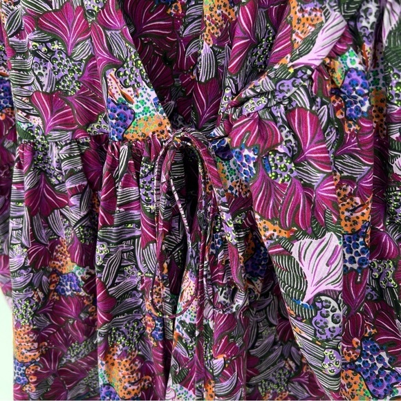 Kika Vargas x Target Coral Reef Scallop Edge Wrap Top Size 3X‎ New With Tags - Picture 10 of 14